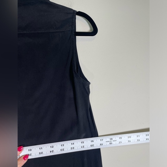 EQUIPTMENT Femme Lucida Silk Dress Black LBD Sleeveless Embroidered Lace Sz S - Picture 11 of 11